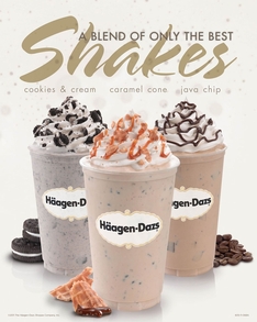 Haagen-Dazs specialty milkshakes (my son had the $7 cookies and cream yesterday), November 23, 2014 (posted June 10, 2011). (http://www.qsrmagazine.com/).  