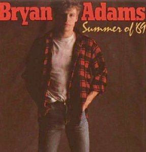Bryan Adams, "Summer of '69" (1985), December 6, 2006. (Purdy via Wikipedia, originally A&M Records). Qualifies as fair use, as image is low-resolution and for illustrative purposes only.